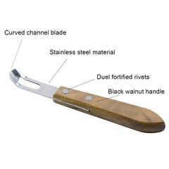 Durable 304 stainless steel tool with wooden handle for easy cleaning