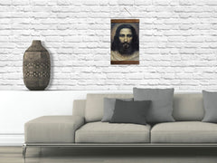 Orthodox religious imagery Jesus Christ portrait for small spaces