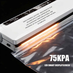 Sealing unit showing 75KPa suction capability