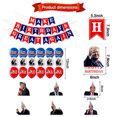 Cake toppers and festive banner included image