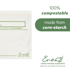 BPI Certified Compostable plant starch freezer bag non-toxic BPA-free