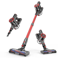 Comvtu cordless stick vacuum Hibiscus Red for home use
