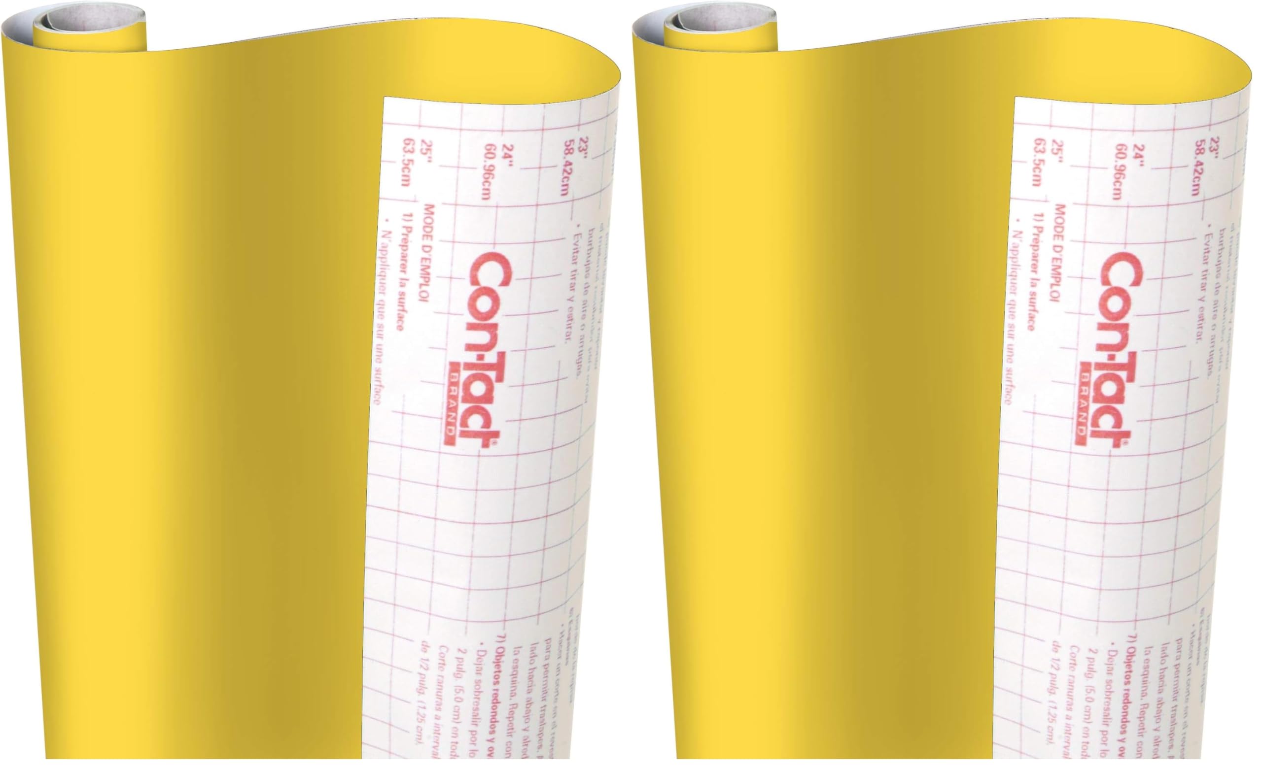 Con-Tact Brand Creative Covering Self-Adhesive Shelf Liner 18x16 Dandelion Yellow Pack of 2