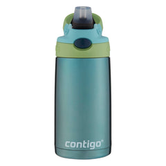 Contigo Kids Water Bottle Green Blue 13oz