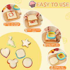 Cutters suitable for cookies sandwiches pancakes and pizza