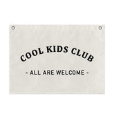 Cool Kids Club canvas flag banner for nursery wall decor