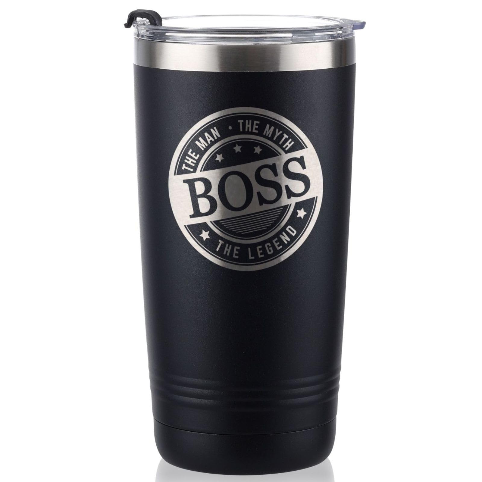 COOZEO 20oz legend black tumbler with lid