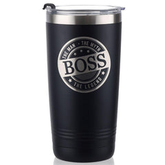 COOZEO 20oz legend black tumbler with lid