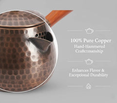 Pour spout detail copper kettle 400ml