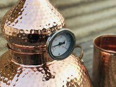 Copperholic copper moonshine still with brass handles 5 litres