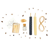Cord Cutting Ritual Kit white beeswax candle image