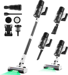 Cordless vacuum cleaner with 600W motor and dust cup