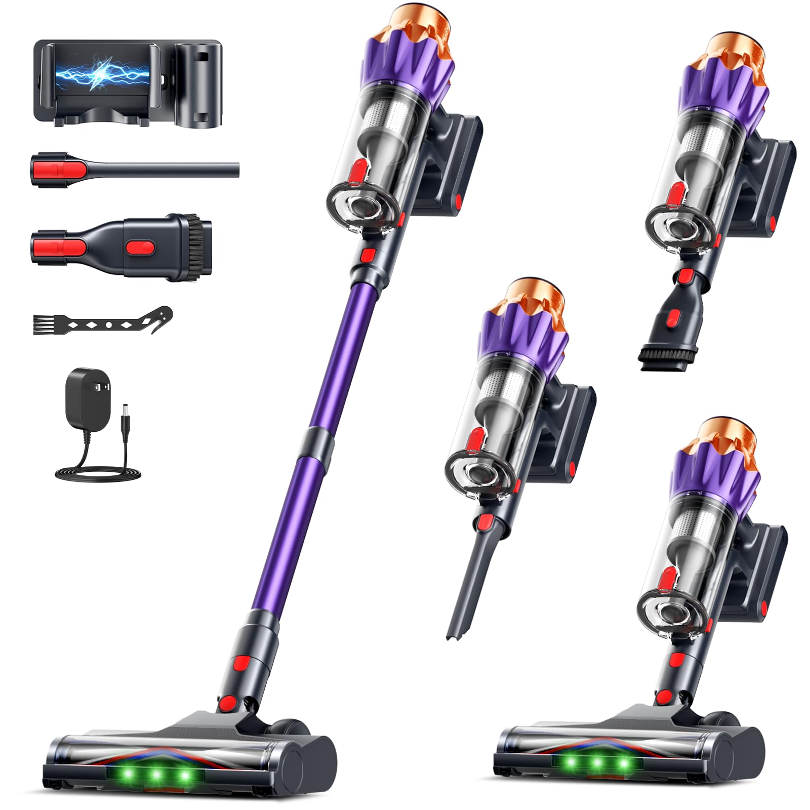 Cordless vacuum cleaner for home compact design