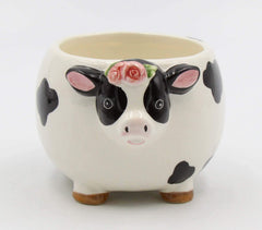 Cow candy dish planter in ceramic by Cosmos Gifts