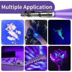 COSOOS clip on UV flashlight for belt pocket hat