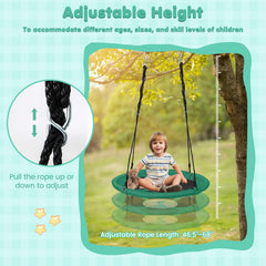 Green Dinosaur themed saucer swing by Costzon
