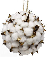 6 inch decorative cotton ball sphere handmade