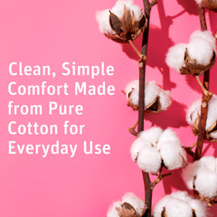 Cotton balls for applying cosmetics and medications