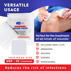 Cotton sterile gauze pads 4x4 for wound care