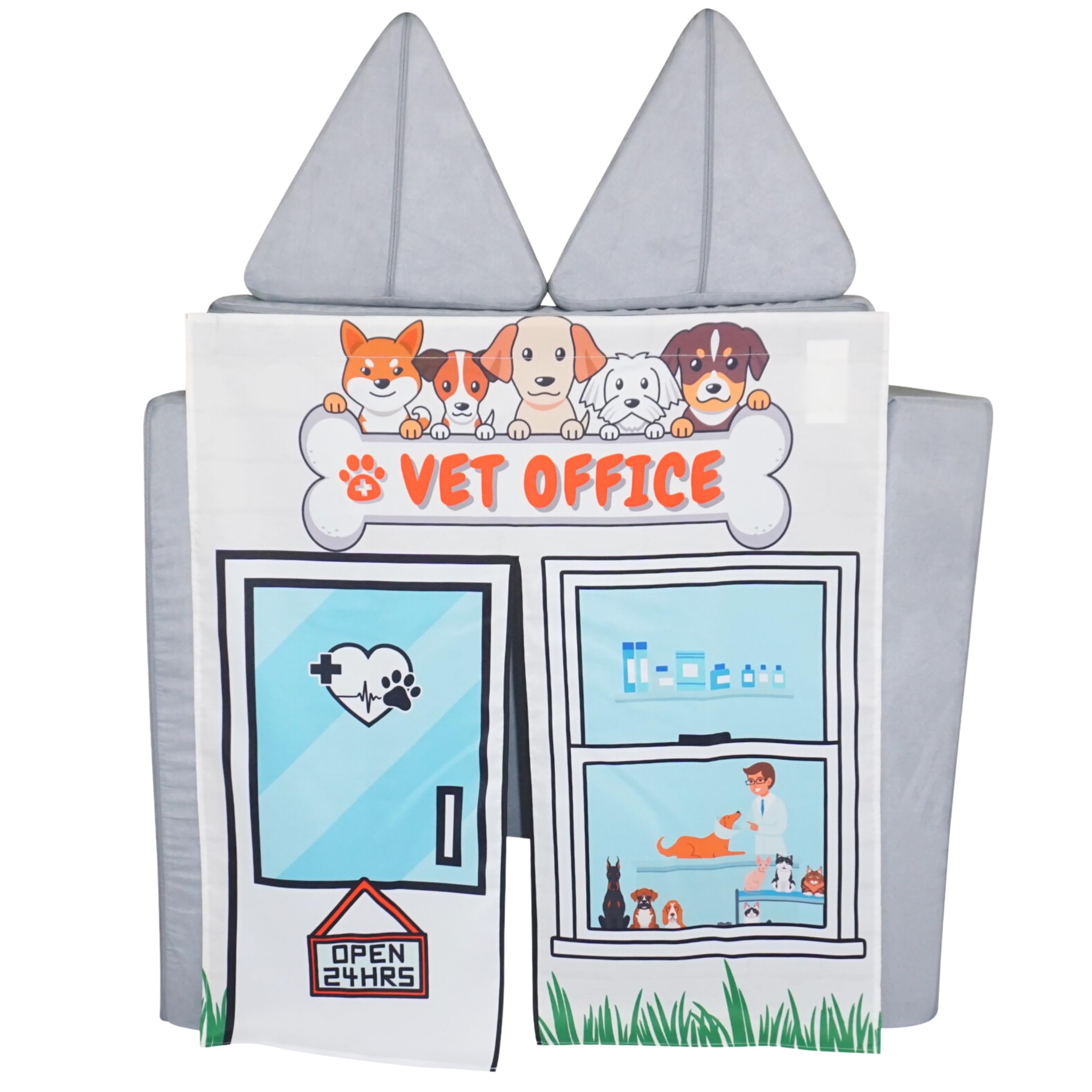 Couch Swag Play Panel Vet Office design on Childrens Foam Sofa