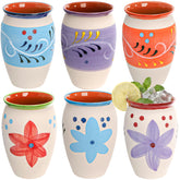 Covzoe cantaritos cups 12oz hand painted set