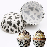 bulk 300 piece cow print cupcake liners