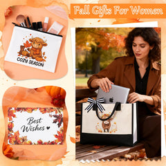 Cozy candle included in Highland Cow gift basket