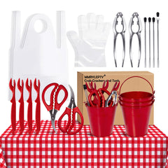 Crab Crackers and Tools 25 Pcs set product image showing crab crackers and tools