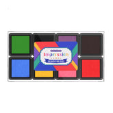 CraftyManor mini ink pads 1x1 inch size with stackable lid