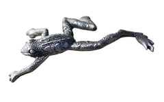 Crawling Frog Figurine Hastings Pewter Co fine pewter material