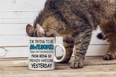 Two-sided printed mug for boss or coworker