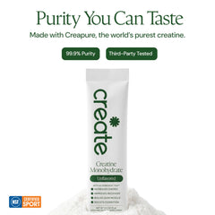 Creapure NSF certified creatine monohydrate powder travel stick