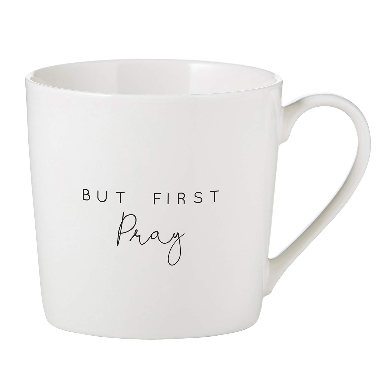 Creative Brands Faithworks But First Pray bone china mug 14-ounce