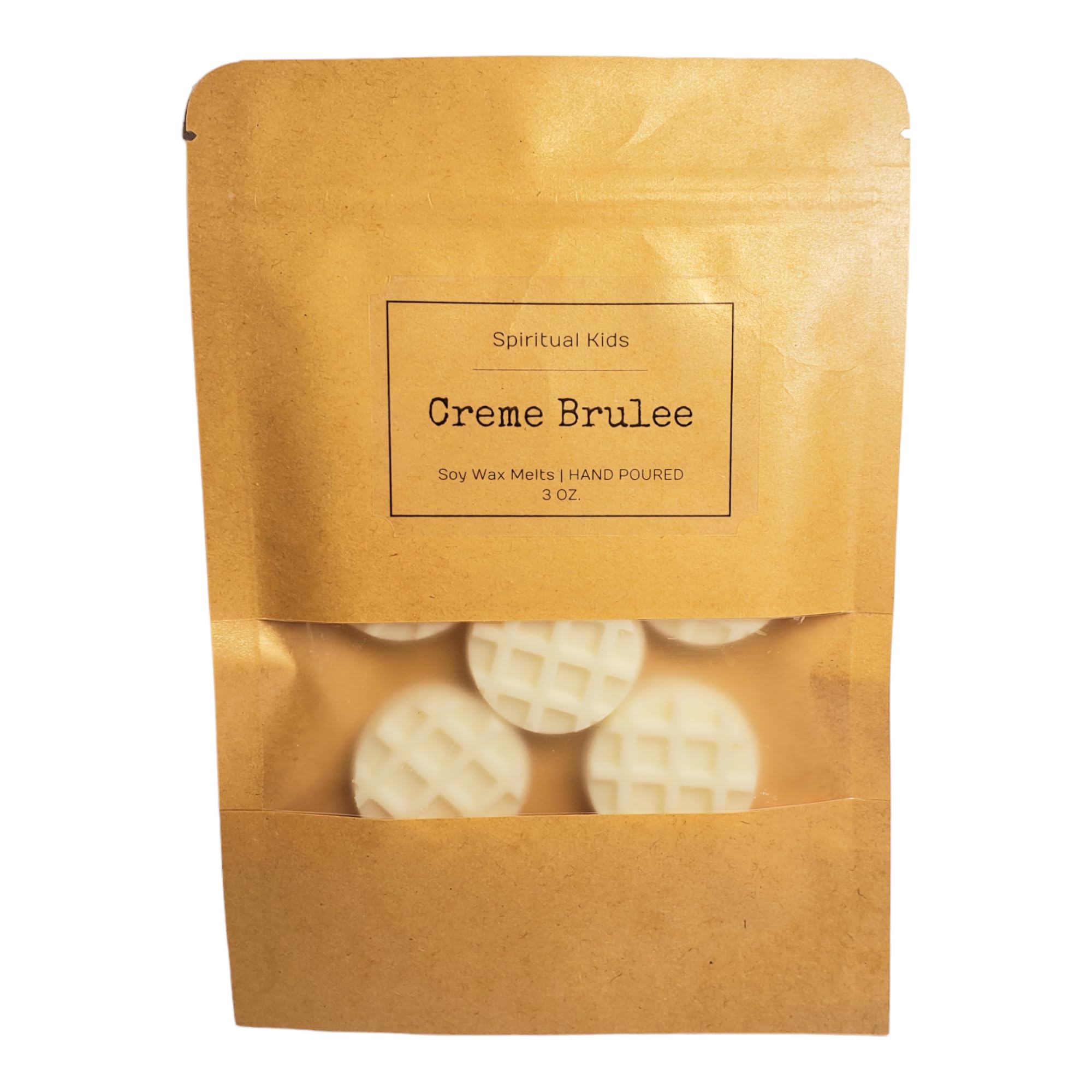 Creme Brulee Soy Wax Melts 3oz waffle shaped fall fragrance