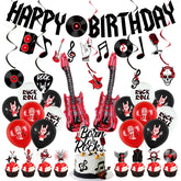Crenics rock and roll banner for birthday party