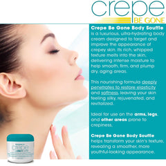 Ultra-hydrating crepe skin care for neck chest arms legs