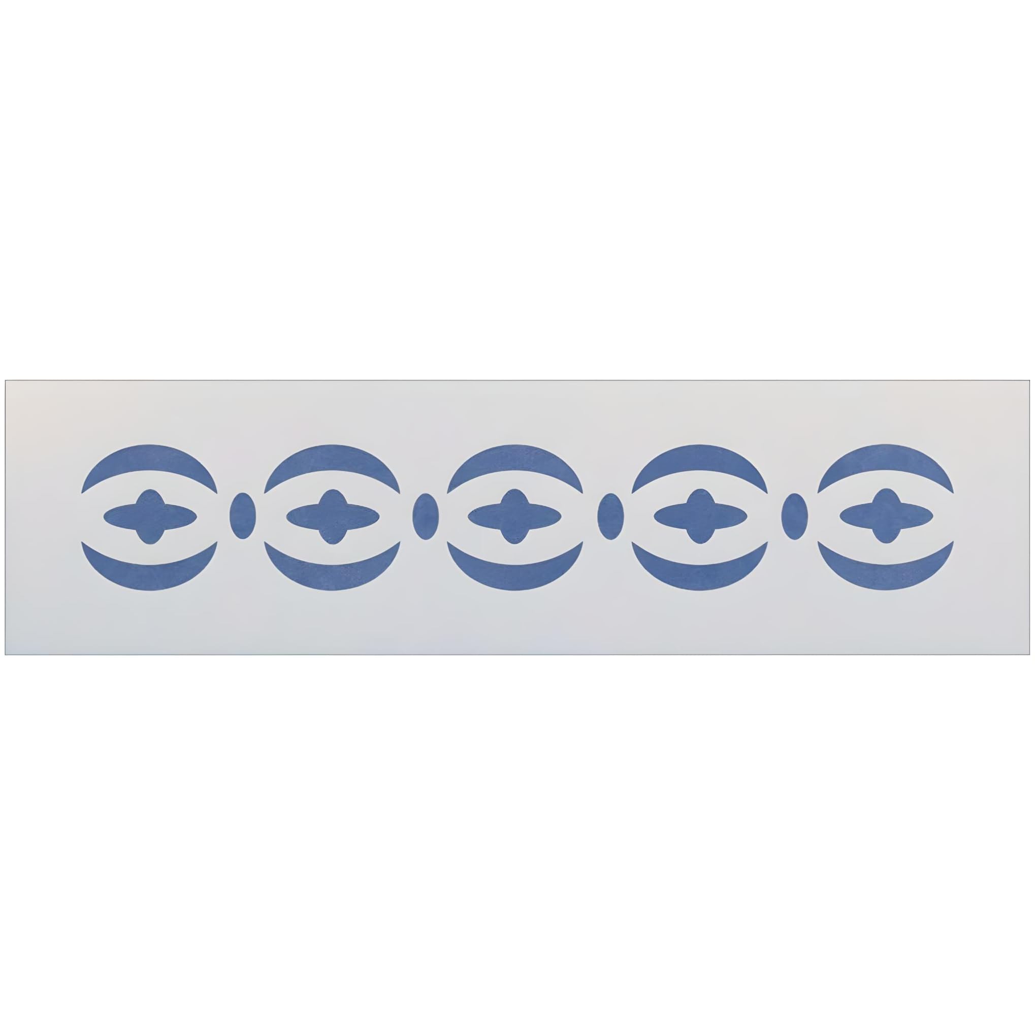 crescent border stencil 12 x 2 inch Mylar front view