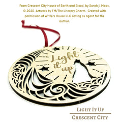 Crescent City Light It Up licensed wood ornament for display