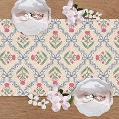 Versatile table runner on dining table and sideboard