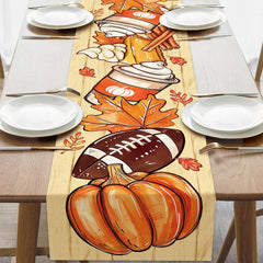 Croar dining table runner 13x72 rustic fall design