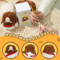 Small crochet Jesus plush ideal for Easter decor