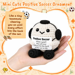 Crochet soccer ball plush gift for coaches and teammates