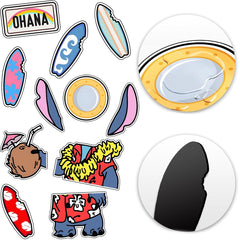 Magnetic cabin door decorations for fridge and boards