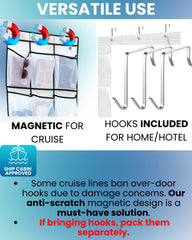 Over-the-door hook extras for home or hotel