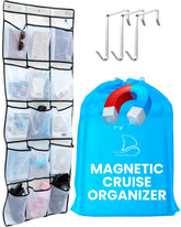 Cruisin'Nordmoose magnetic door organizer on cruise cabin wall