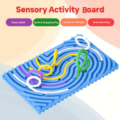 18 rope silicone ropes on Cruleen sensory board