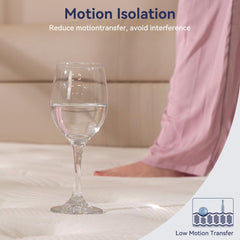 12 inch queen CRYREINA mattress in a box setup