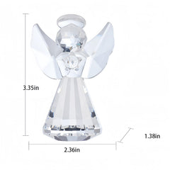 Crystal angel statue made from lead-free crystal glass