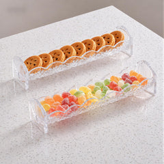 Appetizer platter by Crystal used to serve small bites