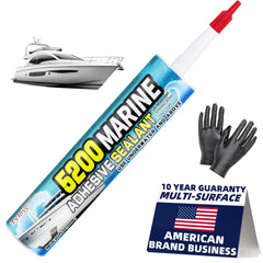 Crystal Clear 5200 Marine Sealant Clear tube label